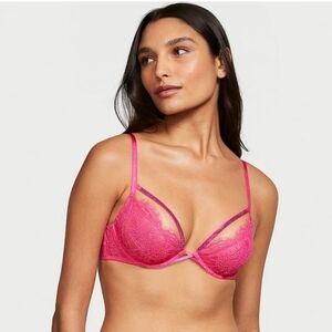 Victoria's Secret Very SexyShine Strappy Unlined Lace Low-Cut Demi Bra 32C 🆕